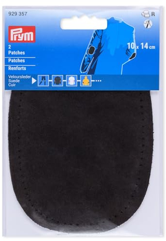 Prym 929357 lappar, mocka, för sömnad, 10 x 14 cm, brun