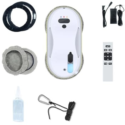 Robot Aspirateur Automatique De Nettoyage Par Pulvérisation D'eau, Télécommande, Essuie-glace Électrique For Vitres De Maison