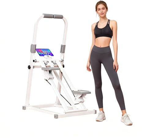 Steppers for Exercise at Home,Step Fitness Foldable Stair Stepper with Handlebar, Adjustable Resistance,Timer & Phone Holder,Quiet Climber Cardio Equipment,440lb Capacity for Home Gym