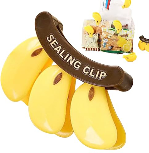 Kustimantu Clips de Alimentos para Bolsas - Imanes de Refrigerador Pinzas Reutilizables - Lindas Pinzas De Para Refrigerador Y Almacenamiento | Para Congelador Despensa Snacks Cereales Frutas