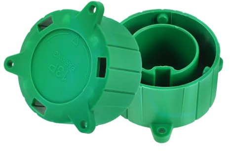 2pcs 13 Pin Trailer Connector Cover Plastic Protector Cap | Green Finish, Car Trailer Connector and Trailer Connector Use, Easy Installation, Debris and Humidity Protection