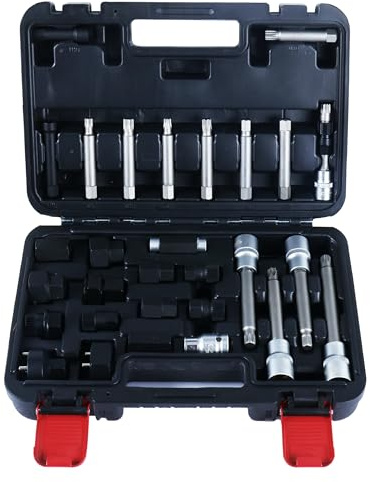 CCLIFE Generatorer frihjul verktygssats 30 delar alternativ pulley tool set remskiva verktyg spline hex torx inre flertand OAP OAD
