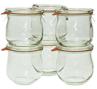 Weck 746 0.36 Liter Tulip Jar, 12.5 Oz - Set of 6