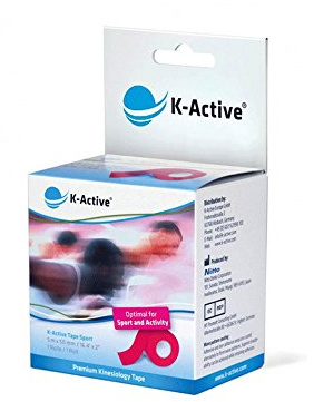 K-Active Kinesiologie Tape Sport ROT mit verstärkter mechanischen Unterstützung 50 mm x 5 m, 1 Rolle