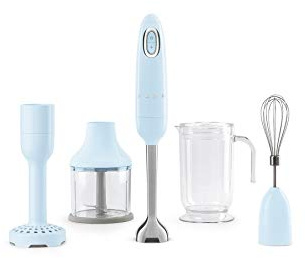 Smeg Batidora de mano HBF02PBEU, Azul Pastel