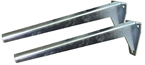 Sunload Regalbodenträger Schwerlastträger L-Profil Konsole Stahl verzinkt (2 x 380 mm)