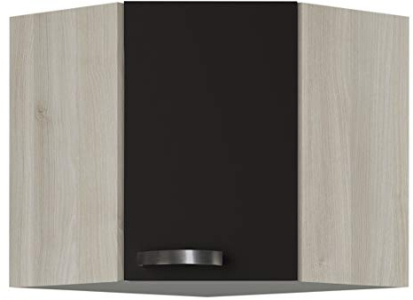 OPTIFIT Kult Küchen-Eck-Hängeschrank »Faro«, grau anthrazit, Breite 60 x 60 cm, OED606-9+KUFR