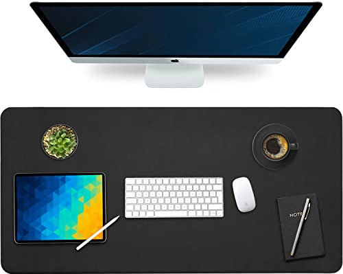 Vine Creations Schreibtischunterlage aus Leder, 91.4x43.2 cm, rutschfeste Schreibtischmatte, großer Schutz, wasserdicht, Bürodekoration, Schreibtischunterlage für Schreibtische