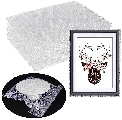20 Stück transparente Luftpolstertaschen, 40,6 x 50,8 cm, große Luftpolstertaschen für den Versand, doppelte stoßfeste Luftpolsterpolsterung für Umzug, Lagerung und Verpackung von Zubehör für