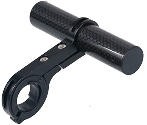 HOUSON Fahrrad-Einzellenkerverlängerung, Scheinwerfer-Halterungsverlängerung, Kohlefaser, GPS, Tacho, Handyhalter