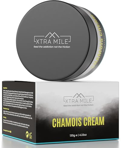 Xtra Mile Comfort Pro Chamois Cream - Soluzione anti-sfregamento e antibatterica per il massimo comfort in bicicletta per uomini e donne. Ingredienti naturali. Vegano.