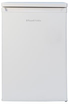 Russell Hobbs Under Counter Larder Fridge 127 Litre with Adjustable Thermostat & Feet, 3 Removable Shelves, Internal LED Light, Reversible Door, White, 2 Year Guarantee RH85UCLF552E1W