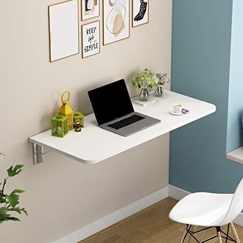 Einfacher Wandklapptisch, schwebender Schreibtisch, Computertisch, Stehtische, platzsparender Hängetisch, 60 kg/132 lb, (100 x 30 cm/39 x 12 Zoll)