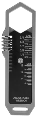Adjustable Spanner Pocket Multitool Compact Wrench Set 5-19 mm Stainless Steel EDC Wrench