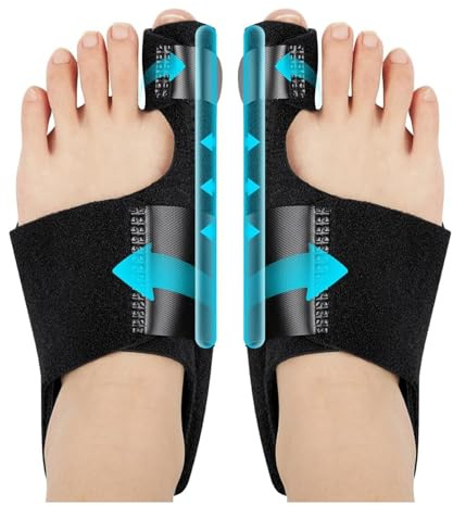 Landrain 1 Paar Hallux Valgus Korrektur, Hallux Valgus Schiene, Korrektur Schiene