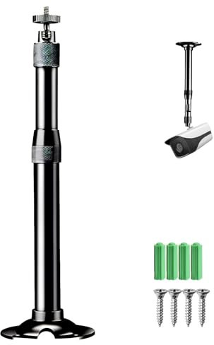 Projektorhalter, Beamerhalterung, Projektor Deckenhalterung, Universal-Projektor-Wandhalterung mit 20–40 CM, Verlängerungsstange bis 5 kg, Beamer Halterung Halter, Geeignet zur Wandmontage, Schwarz