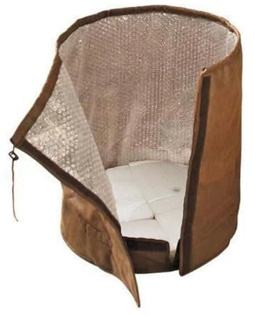 Fulenyi Thermo Topfschutz für Pflanzen, 70 x 65 cm, Winterschutz Kübelpflanzensäcke, Topfschutz für Kübelpflanzen, Frost Schutz für Pflanzkübel