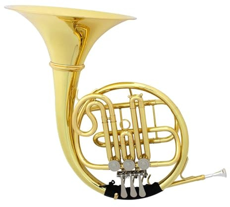 Waldhorn Musikinstrumente Professionelle Erwachsene Bb B Flache 3 Tasten Messing Körper Waldhörner Golden Split