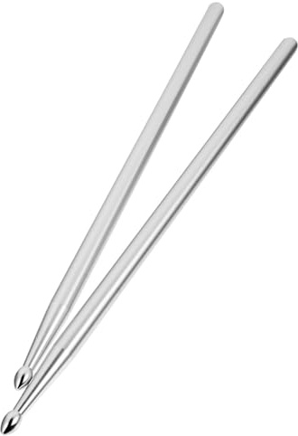 WLIHDB Drum Stick Solid Sticks Practice Metal Drumstick Percussion Drumming Gear and Accessories for Students Tool 5A Aluminum Alloy pour Timbale