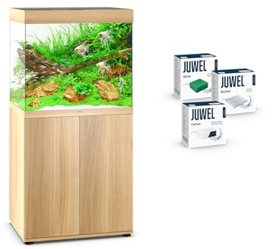 JUWEL Aquarium - Lido 200 Kombination helles Holz Premium-Bundle