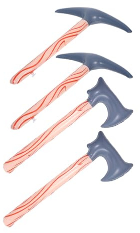 Parliky 4 pezzi Picconi Gonfiabili Leggeri per Giochi di Gruppo e Feste Halloween Accessori Costume Creativi e Riutilizzabili per Cosplay e Attività Interattive