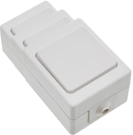 Kopp 563602000 Aufputz-Feuchtraum Universalschalter IP44, Standard (Packung mit 3)