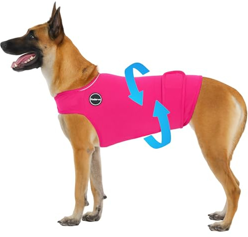 Kodervo Dog Anxiety Vest, Skin-Friendly Thunder Jacket for Dogs, Dog Calming Shirt for Thunder, Fireworks, Vet Visits and Separation - Keep Pet Calm Without Medicine, Fit for Small Medium Large Dogs