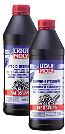 Liqui Moly 1035 Lot de 2 huiles de transmission hypoïde (GL5) SAE 85W-90 MB 235.0 1 l