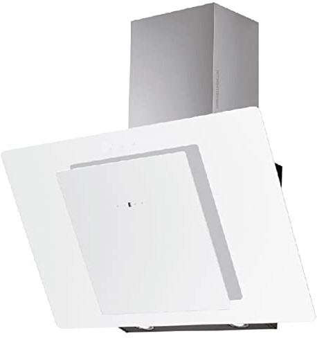 Suinga Campana decorativa vetro bianca Motore 210 W Classe efficienza energetica D 3 livelli di potenza Dimensioni: 69,5 x 40,5 x 47 cm