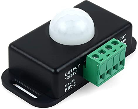 Hsthe Sea 12 V 24 V Sensore PIR LED Interruttore Sensore di Movimento Funzione Timer di Movimento Controllo Segnale PIR Controller Suit per 5630/3014/5050/5730 Ect Monocromatico LED Strip