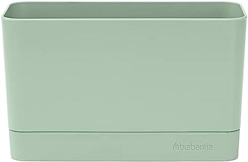 Brabantia - Organisateur d'Évier Sinkside - Accessoire de Cuisine - Plateau d'Égouttage Amovible - Contient votre Brosse à Vaisselle, votre Savon & vos Torchons - Jade Green - 19 x 8,5 x 11,5 cm