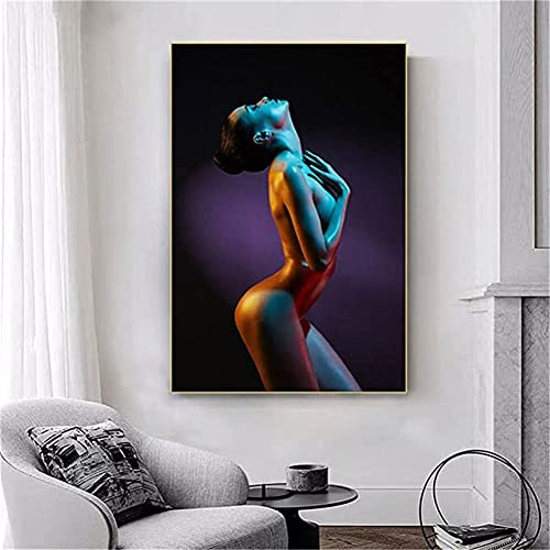 Diamond Painting Set Full Sexy nackte Frau 40x60cm DIY Diamant Malerei Bilder,5D Diamant Gemälde Strass Stickerei Kreuzstich Set,Diamant malerei Kits Malen Nach Zahlen für Home Wall Decor