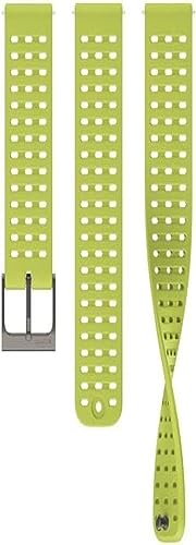 SUUNTO 22 ATH2 Silikon Armband Kompatibel Race, Vertical, 9 Peak Pro, 9 Peak, 5 Peak, Watch Strap Weiches Silikon Ersatzband 22mm Light Lime S+M