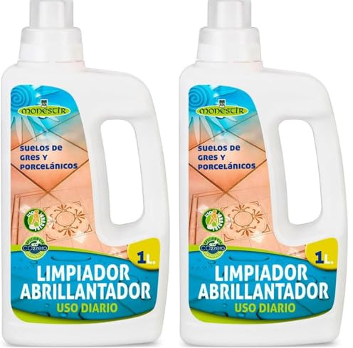 Monestir LIMPIADOR ABRILLANTADOR SUELOS GRES - PORCELANICOS 1L (Paquete de 2)