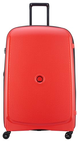 DELSEY Paris - Belmont Plus – Hartschalenkoffer 82 x 52 x 35 cm – 123 l – XXL, Rot, XXL, Koffer
