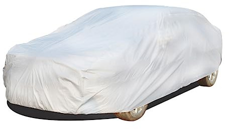 Autoabdeckung Peva Silber für Innen und Außenbereich | Auto Vollgarage Kleinwagen, Sommerabdeckung fürs Auto, Schutz gegen Sonne und Staub