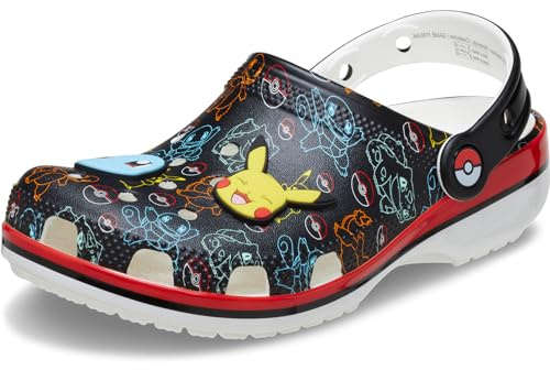 Crocs Pokemon Print Cls Clg T, Zoccoli Unisex - Bambini e Ragazzi, Multicolore, 23/24 EU