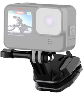 Clip de pare-brise de moto pour GoPro Hero 12 11 10 9 8 7 6 5 4 DJI Osmo 3 Pocket Insta 360 X4 X3 X2 Caméra d'action Smart Phone, pince en alliage d'aluminium Go-Pro