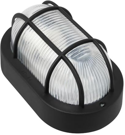 Aplique de Pared Jardín E27 IP44 Negro Sin Bombilla [BO-170-N] | Greenice