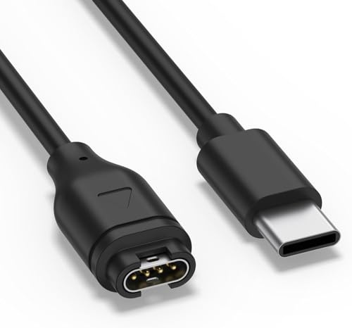 Tobfit USB-C Charging Cable for Garmin Instinct Solar/Tactix Charlie/Delta - Compatible with Surf Edition and Tactical