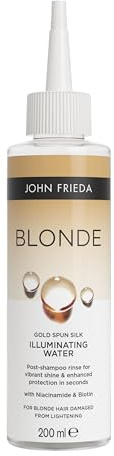 John Frieda Blonde Gold Spun Silk Illuminating Water, Lamellar Water for Blonde Hair, 200ml
