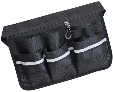 MOIDHSAG Verstellbare Canvas Schürze Hüfttasche Taillenschürze Mit 10 Taschen Zum Malen Und Töpfern Unisex Künstlerkittel Künstlerschürze
