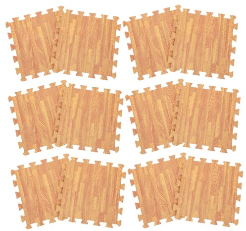 Holibanna 12pcs Foam Play Mat Interlocking Floor Mats Puzzle Pad for Boy Girl's Crawling Bedroom Use Soft Foam Flooring Tile