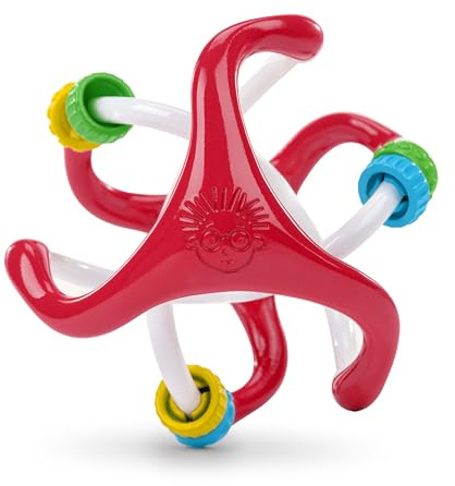 Baby Einstein Slide & Swirl Sensory Ball, with Bead Chaser, Multisensory Rattle Ball, Ages 3 Months and Up