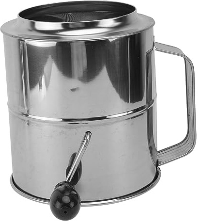 Zerodeko Tamis à Main Acier Inoxydable pour Farine Outil de Filtrage Portable avec Maillage Fin pour Pâtisserie pour Saupoudrer Sucre Glace et Farine