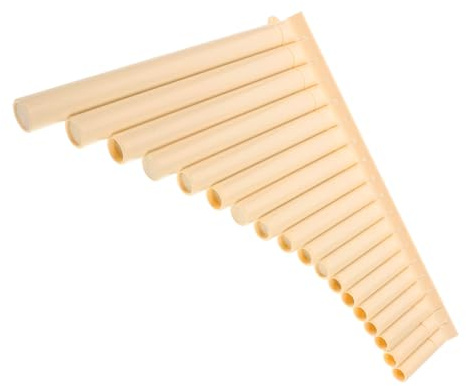 Beaupretty Panflöte Pentatonisch 18 Pfeifen Tragbares Musikinstrument aus Abs Kunststoff für Kinder und Anfänger zum Üben Unterwegs