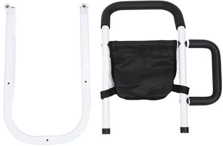 Eminchu Stehhilfe, Höhenverstellbar, 4 Einstellungen, Robustes, Ergonomisches Edelstahl-Design, 441 Pfund Kapazität, Hilfe mit Abnehmbarer Taschentasche, Ideal für Couch, Sofa, Stuhl Im Stehen