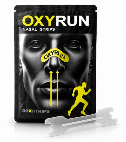 30 Tiras Nasales Oxyrun Crystal - Running - Dilatador Nasal - Nasal Strips
