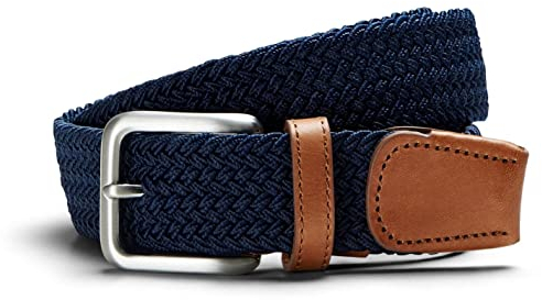 JACK & JONES Herren Jacspring Woven Belt Noos Gürtel, Navy Blazer, 90