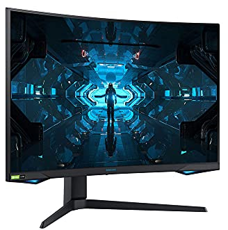 Samsung Monitor Gaming Odyssey G7 (C32G75), Curvo (1000R), 32, 2560x1440 (WQHD 2K), HDR 600, VA, 240 Hz, 1 ms, FreeSync Pro, G-Sync, HDMI, 2 USB 3, 2 Display Port, Ingresso Audio, HAS, Pivot
